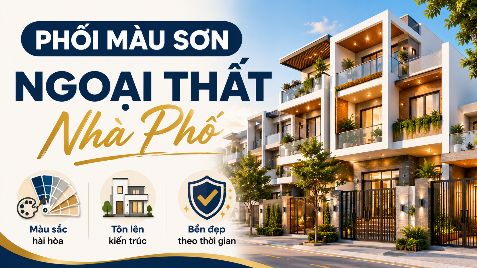 Cach Phoi Mau Ngoai That Cho Nha Pho