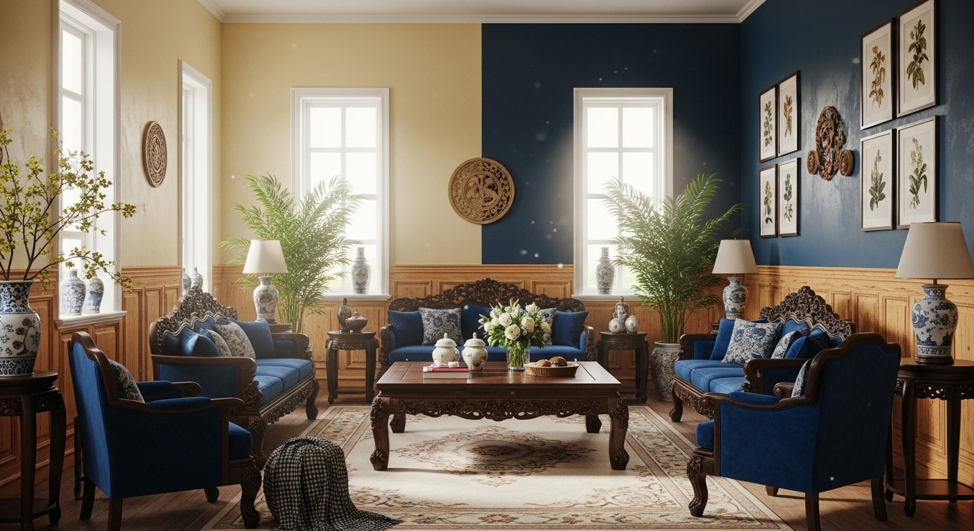 Cach Phoi Mau Son Phong Khach Dep 16