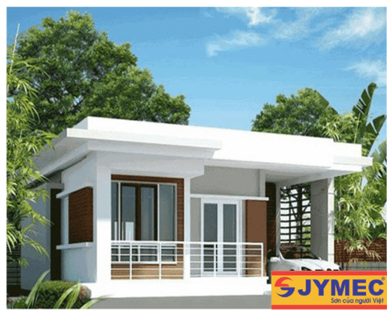 nhà mái bằng nhỏ đẹp 50m2