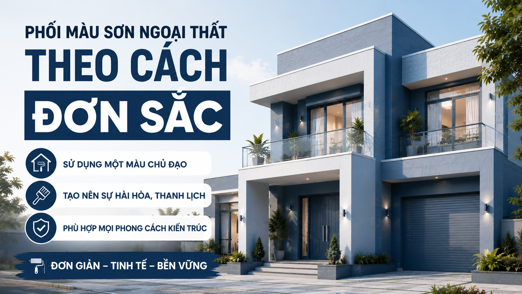 Phoi Mau Ngoai That Theo Phong Cach Don Sac