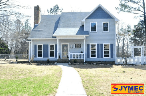 [15+] Mẫu sơn ngoại thất màu xanh, màu của sự sống