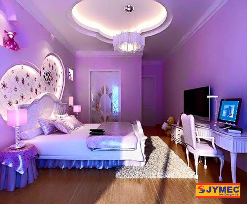 Màu tím- Màu sơn nội thất đẹp cá tính Màu tím- Màu sơn nội thất đẹp cá tính