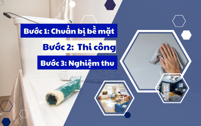 Các bước thi công sơn dễ lau chùi đạt hiệu quả Các bước thi công sơn dễ lau chùi đạt hiệu quả