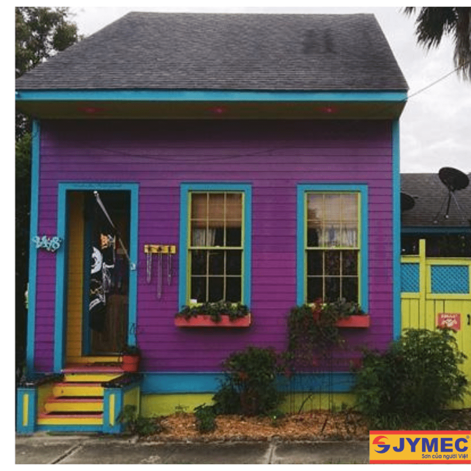 Màu sơn nhà đẹp cấp 4 bên ngoài, bên trong nhà cho năm 2024
