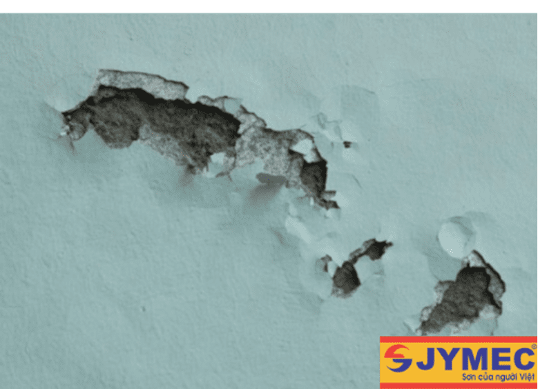 màng sơn ngoại thất bị bong tróc