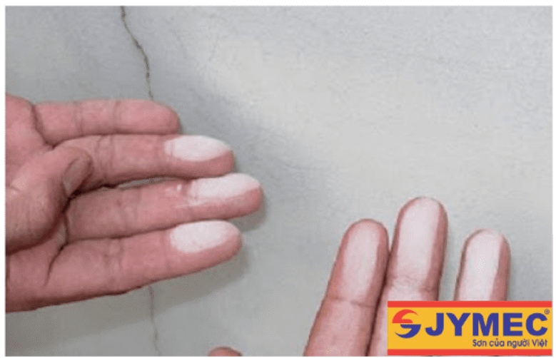 màng sơn ngoại thất bị phấn hoá