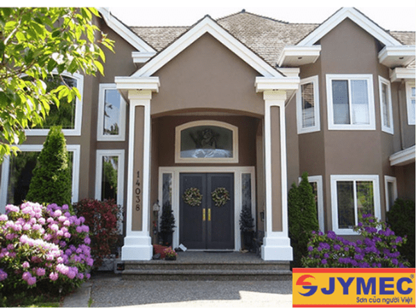 Sơn ngoại thất màu nâu trang nhã