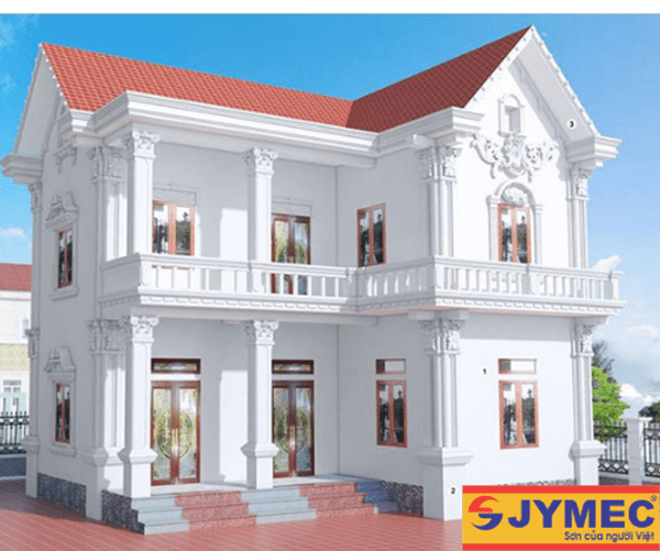 Sơn ngoại thất màu trắng đẹp