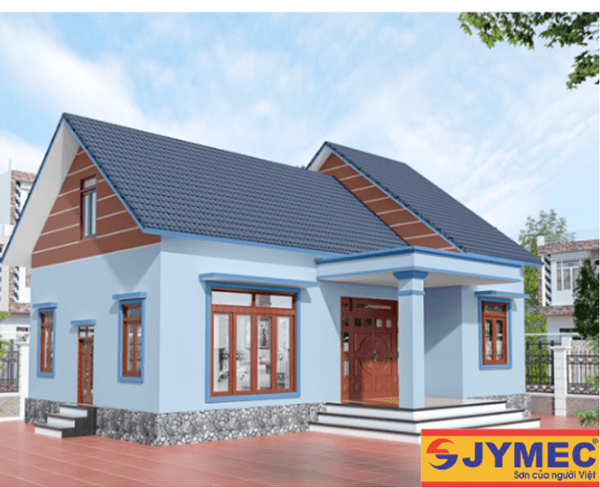 Màu sơn đẹp cho nhà mặt tiền mái thái năm 2024 - Sơn JYMEC