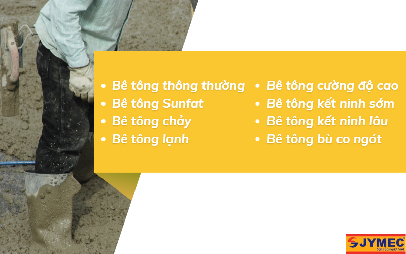 Các loại bê tông hiện nay