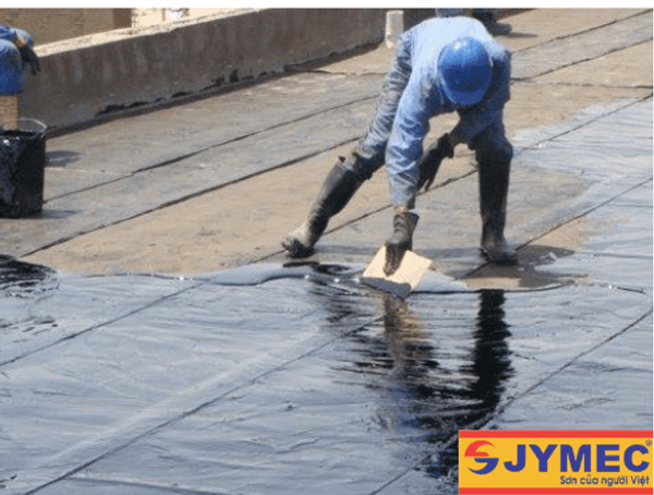 Sử dụng nhựa đường chống thấm sân thượng