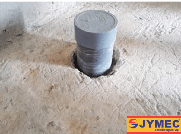 chống thấm cổ ống xuyên sàn hình 3