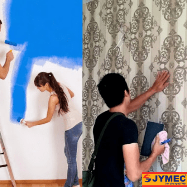 có nên dùng giấy dán tường thay sơn hình 2