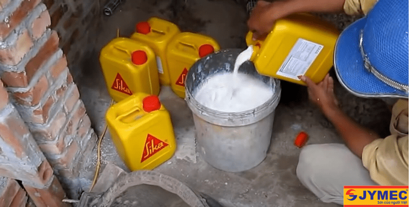 sử dụng sika chống thấm