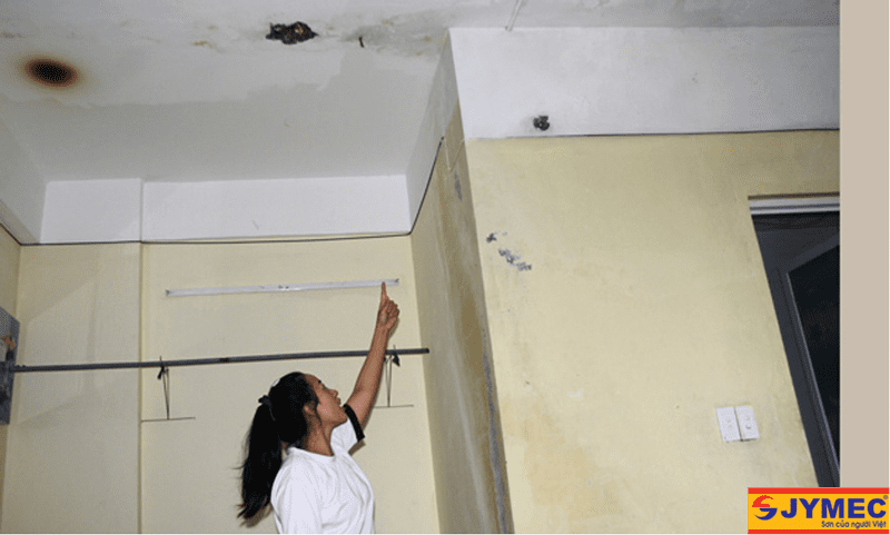 lưu ý khi xử lý chống thấm trần nhà bị nứt