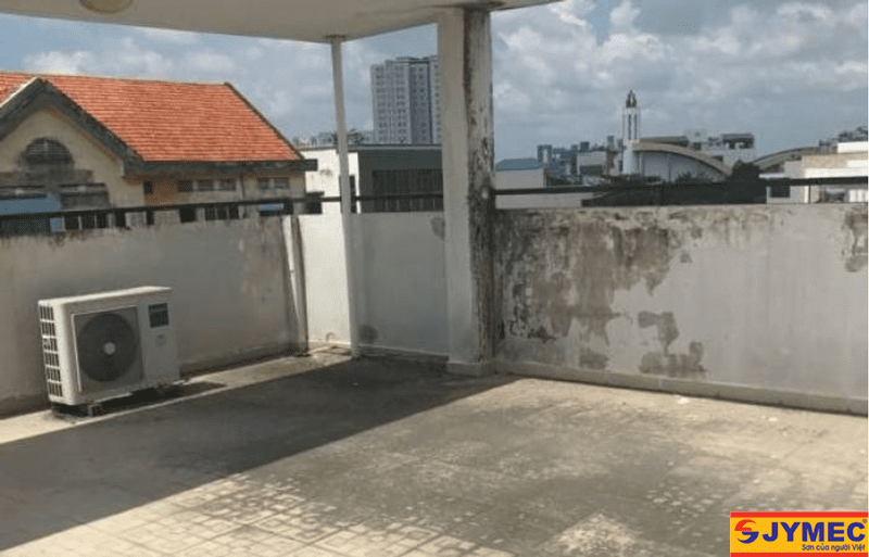 chống thấm sân thượng bị nứt