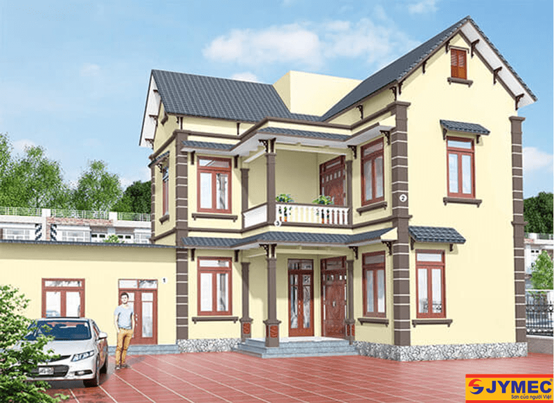 Lựa chọn màu vàng kim cho không gian ngoại thất