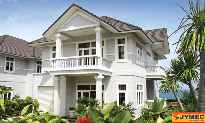 màu sơn ngoại thất cho người mệnh kim