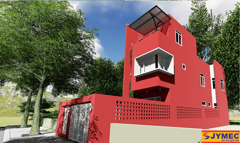 màu sơn ngoại thất cho người mệnh thuỷ hình 6