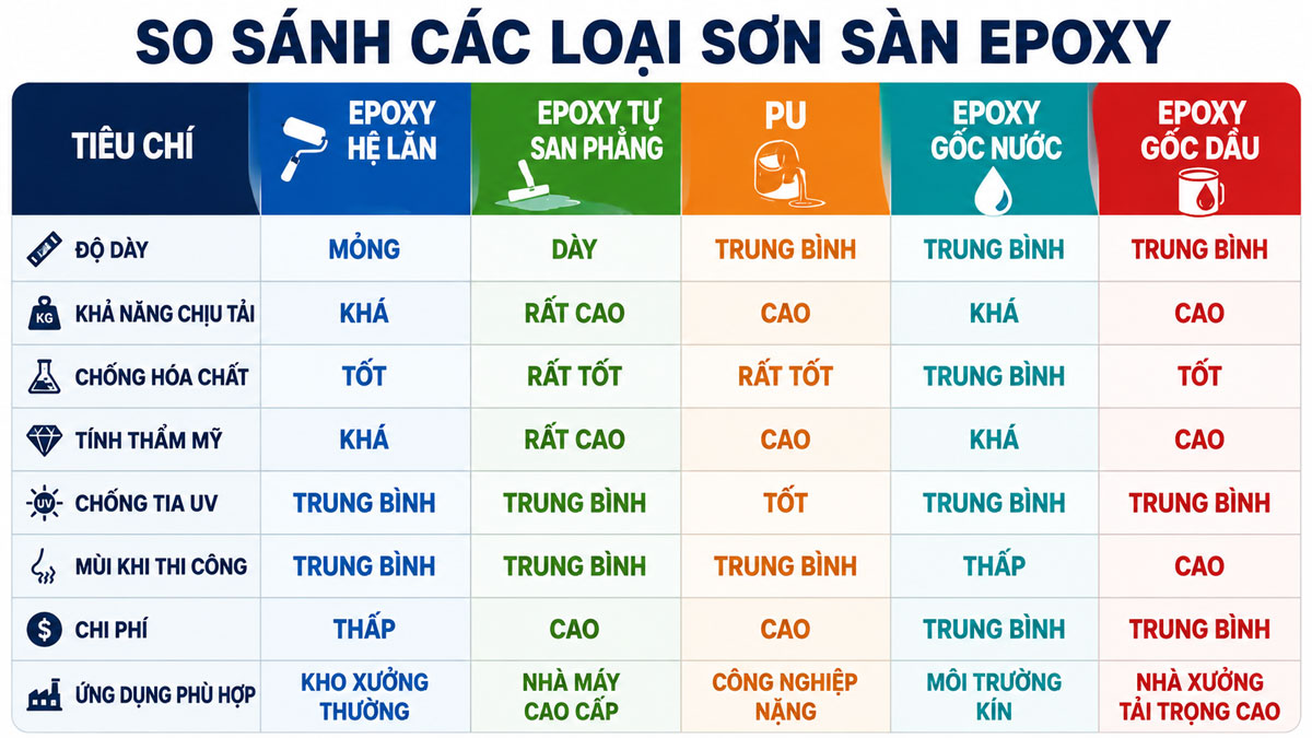 So Sanh Cac Loai Son Nen Nha Xuong