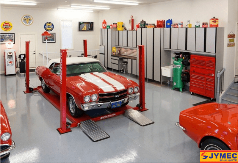 5 lý do nên lựa chọn sơn Epoxy cho sàn gara Ô tô