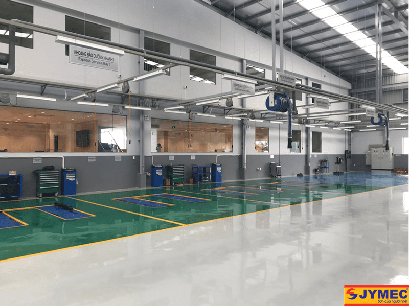 sơne Epoxy cho sàn gara ô tô hình 5