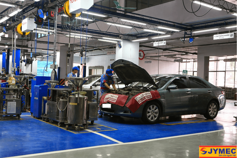 sơne Epoxy cho sàn gara ô tô