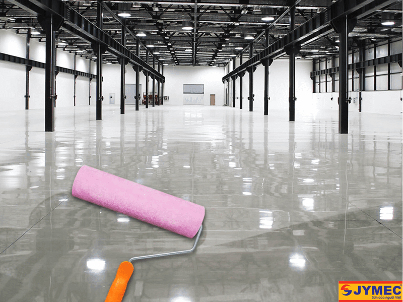 sử dụng cọ lăn sơn Epoxy hình 2