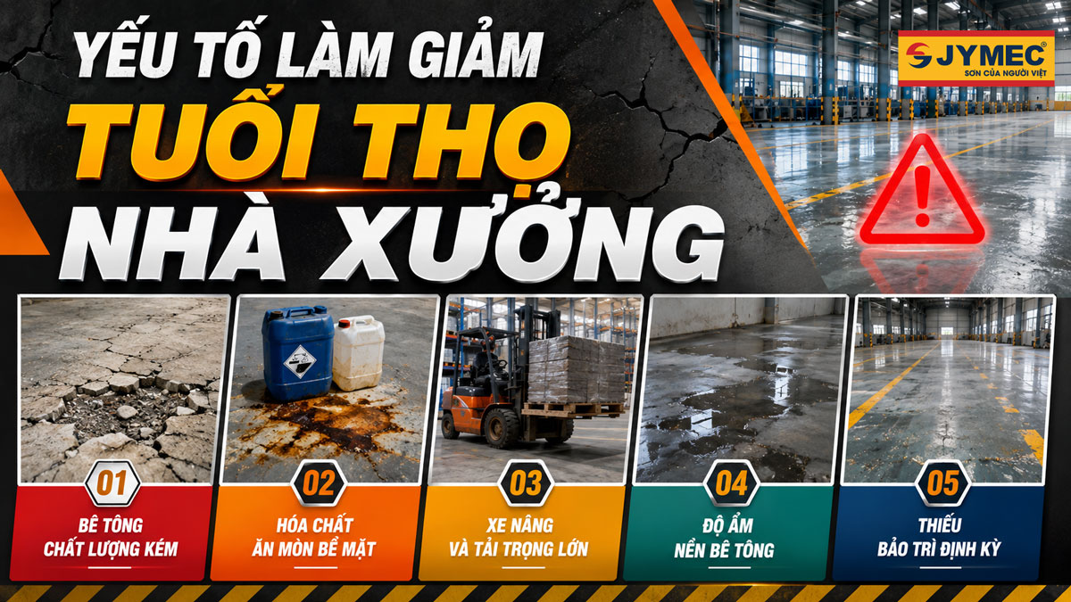 Yeu To Anh Huong Toi Tuoi Tho Nen Nha Xuong Epoxy