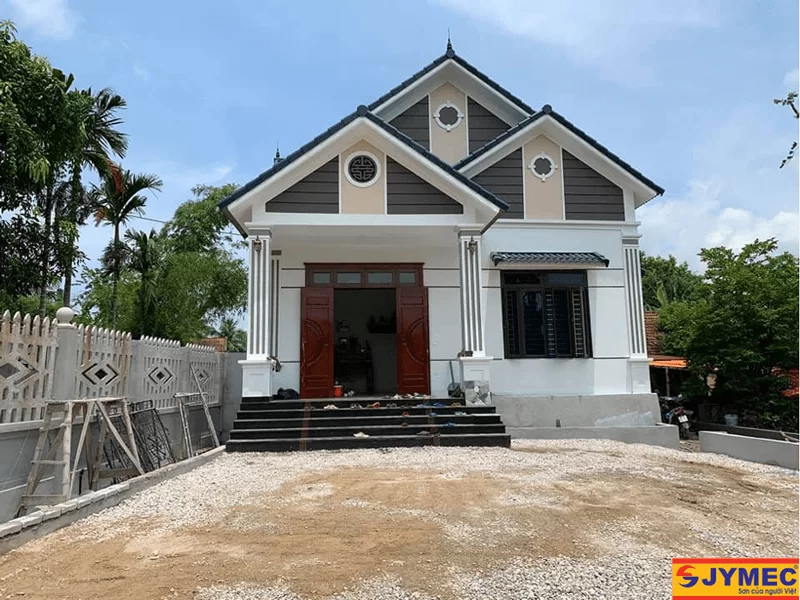màu sơn nhà cấp 4 ở nông thôn