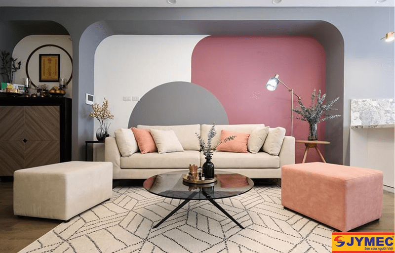 Phong cách nội thất color Block