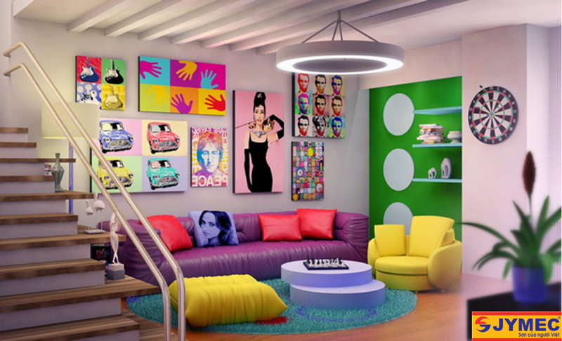 phong cách nội thất pop art