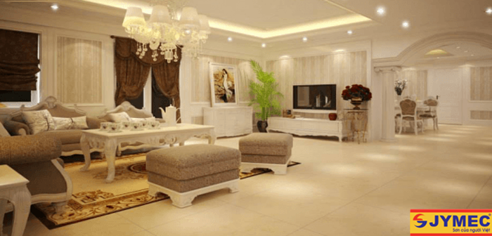 Phòng khách tân cổ điển hình 2