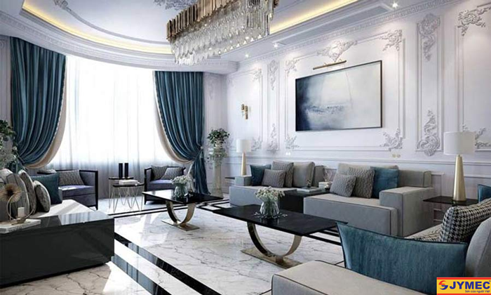 Phòng khách tân cổ điển hình 4