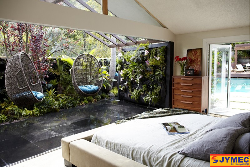 Ánh sáng rất quan trọng khi thiết kế phòng ngủ mở