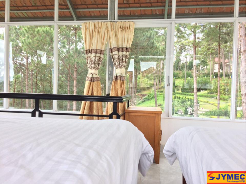 Không khí lưu thông trong không gian phòng ngủ mở