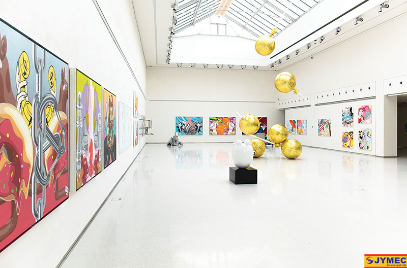 Màu sơn sàn Epoxy cho phòng triển lãm cực sang trọng