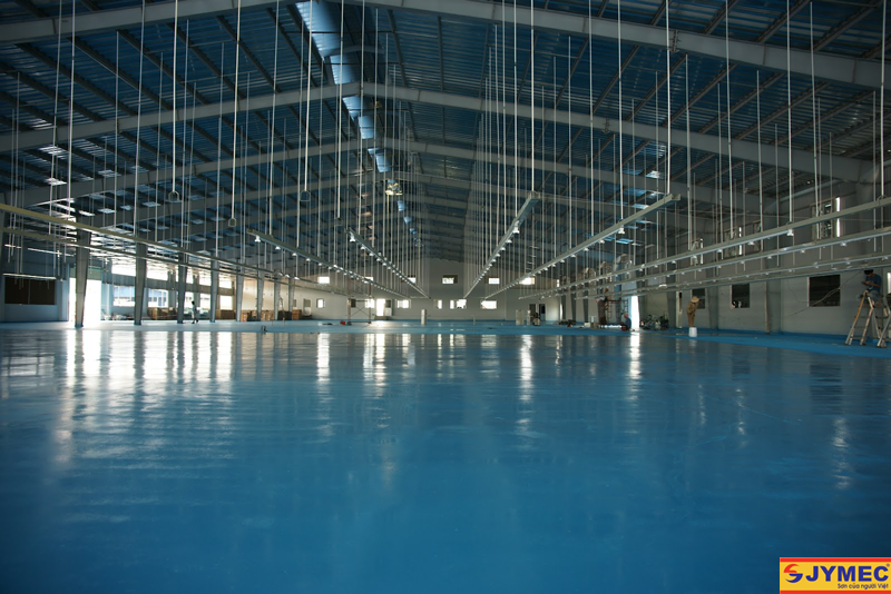 Phòng triển lãm màu xanh dương