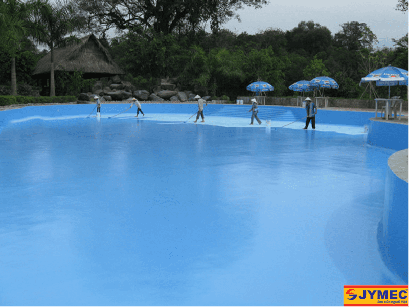 Thi công sơn Epoxy chống thấm bể bơi cực chi tiết
