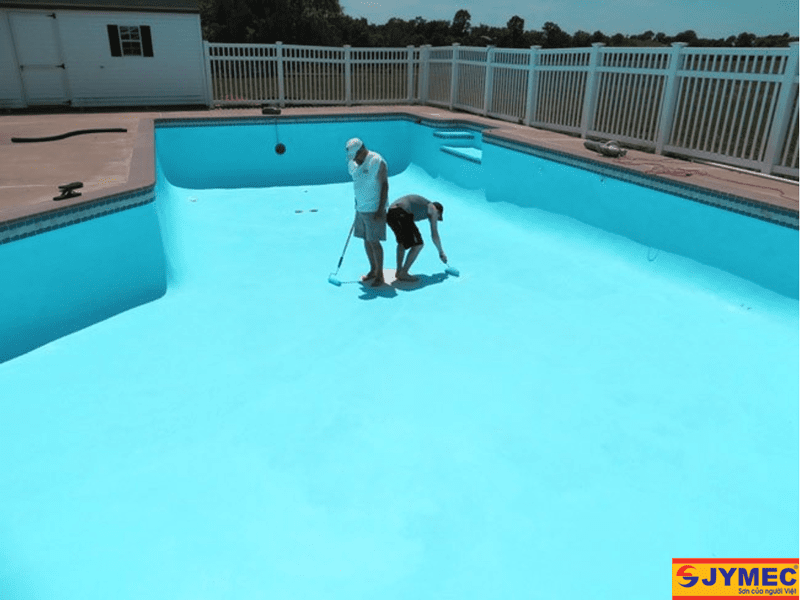 Thi công hoàn thiện lớp sơn epoxy