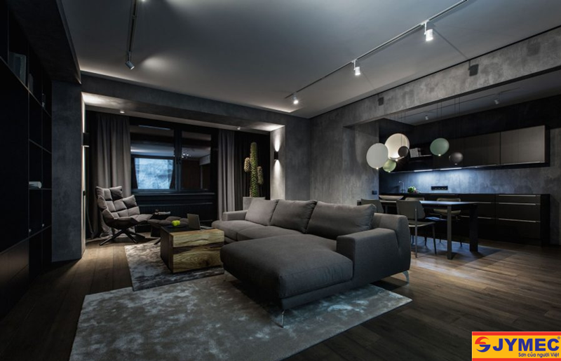 Màu đen mang lại sự huyền bí cho không gian