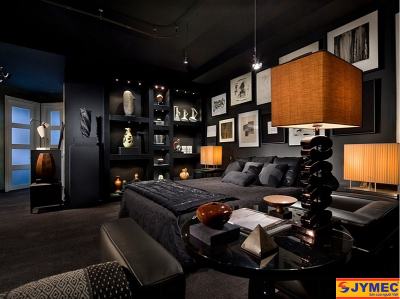 Sơn nội thất màu đen độc đáo cho không gian sống của bạn
