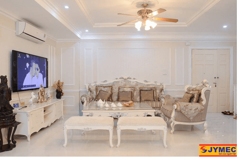 sơn nội thất màu trắng hình 2