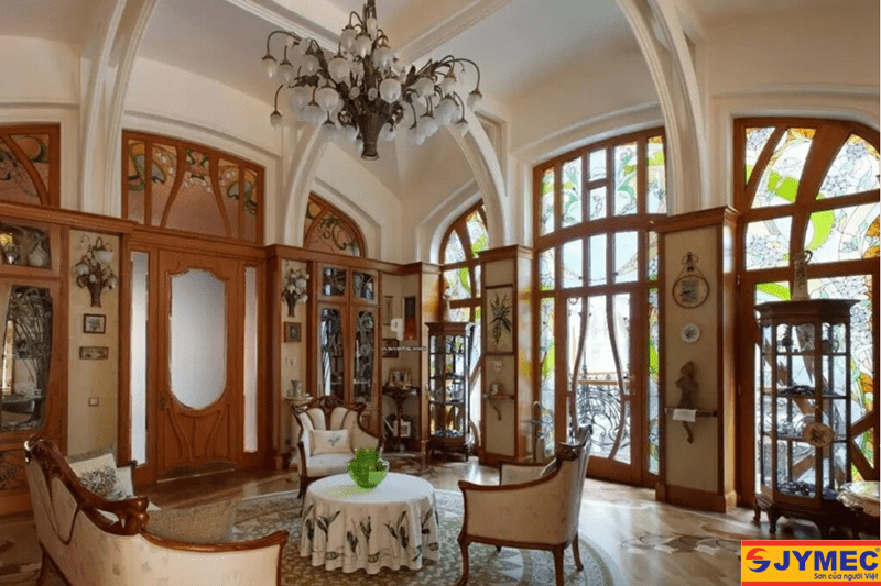 thiết kế nội thất phong cách Art nouverau hình 2