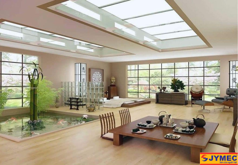 thiết kế nội thất phòng khách nhật bản hình 4