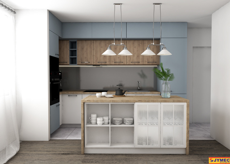 không gian phòng bếp tối giản hình 5