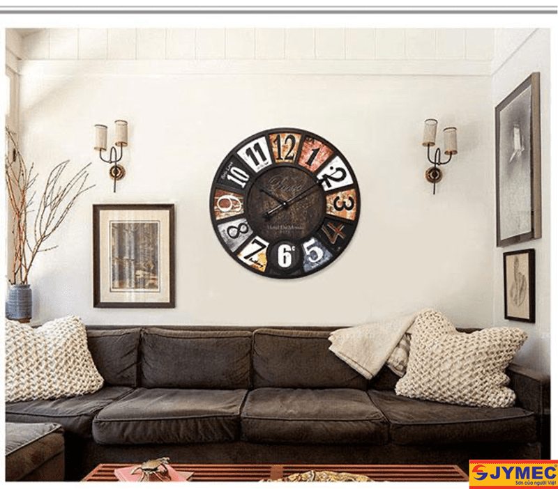 thiết kế phòng khách vintage hình 6