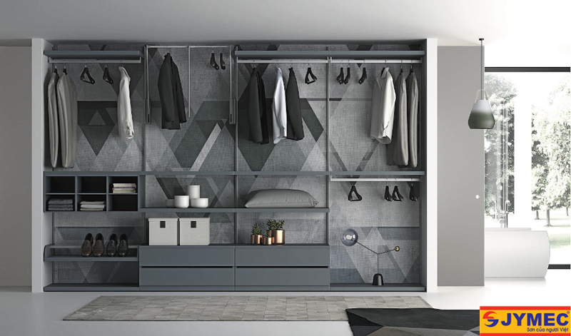 thiết kế phòng thay đồ hình 10