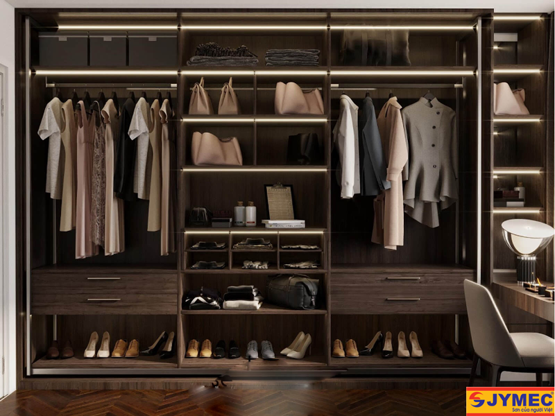 thiết kế phòng thay đồ hình 5