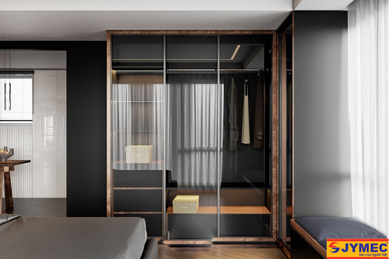 thiết kế phòng thay đồ hình 8